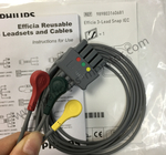 Wiederverwendbare ECG Kabel und Leadsets 3 Efficia - Führungs-Verschluss Iec-Hinweis 989803160681
