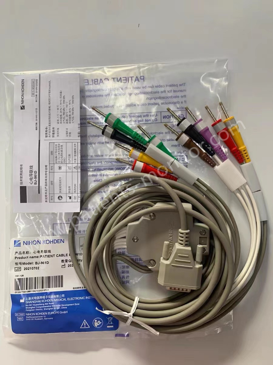 Geduldiges Kabel ECG NIHON KOHDEN führt Krankenhaus-Ausrüstung BJ-961D medizinischen Geräts